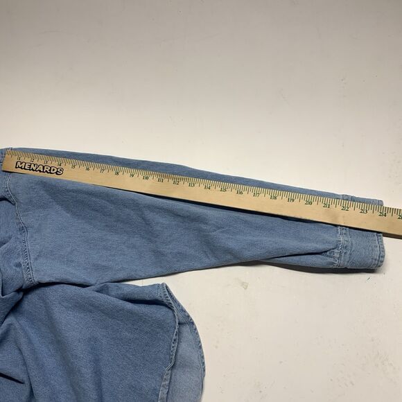 Sierra Pacific Denim Shirt VTG Blue Pagosa Springs CO Single Stitch Embroidered - Picture 12 of 15